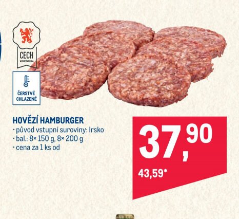 HOVĚZÍ HAMBURGER