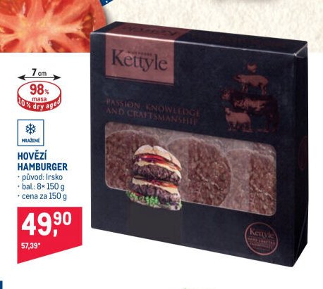 Kettyle hovězí hamburger