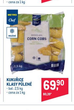 KUKUŘICE KLASY PŮLENÉ