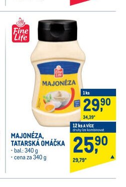 MAJONÉZA, TATARSKÁ OMÁČKA