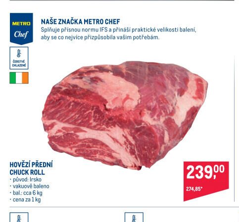Hovězí přední chuck roll