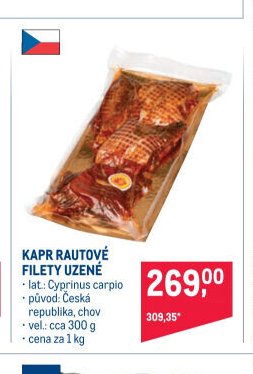 KAPR RAUTOVÉ FILETY UZENÉ