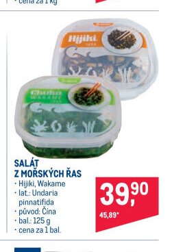 SALÁT Z MOŘSKÝCH ŘAS