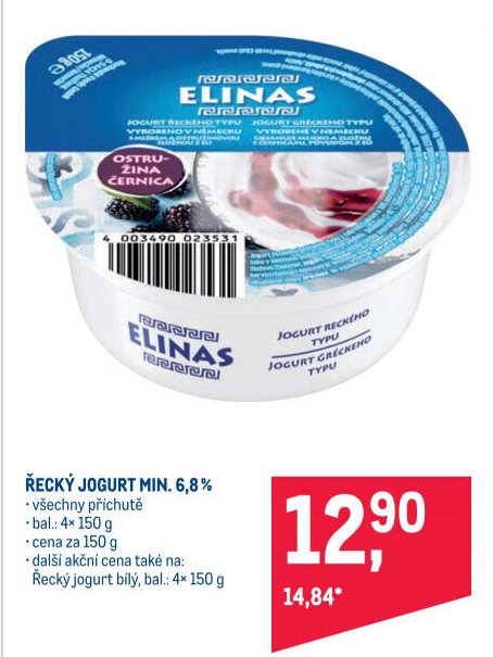 Elinas Řecký jogurt