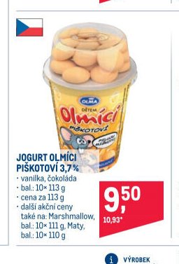 Olmiči piškotoví 3,7%
