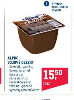 Alpro sójový dezert