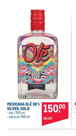 MEXICANA OLÉ 38% SILVER, GOLD