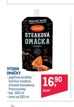 VITANA STEAKOVÁ OMÁČKA