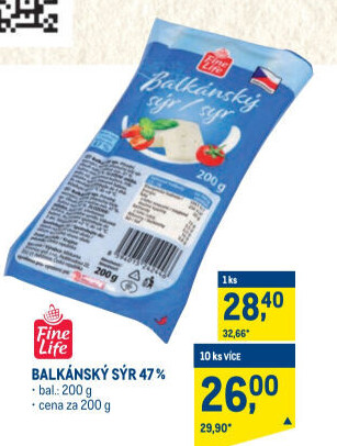 Balkánský sýr Fine Life