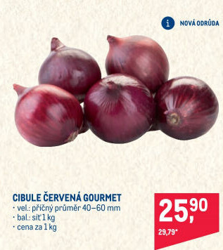 Cibule červená Gourmet