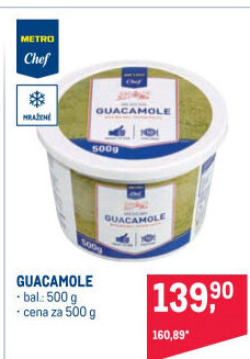 Guacamole mražené Metro Chef