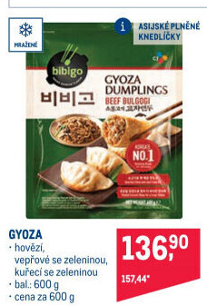 Gyoza hovězí se zeleninou mražené Bibigo