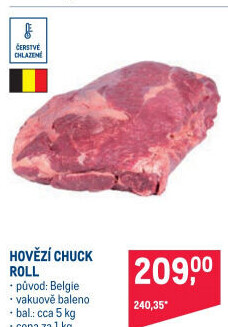 Hovězí chuck roll