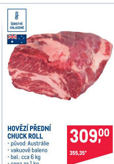 Hovězí chuck roll