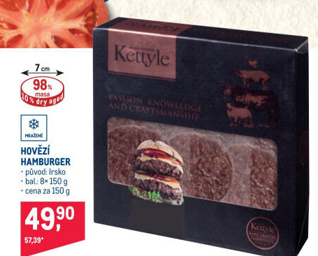 Hovězí hamburger mražený Kettyle