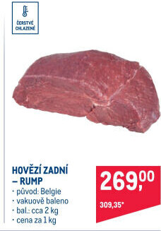 Hovězí zadní - Rump