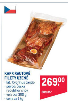 Kapr filety uzené