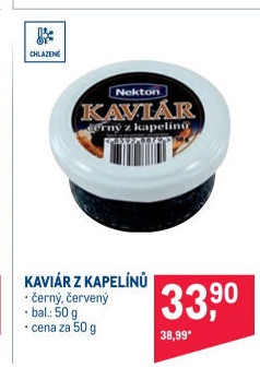 Kaviár z kapelínů Nekton