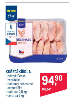 Kuřecí křídla Metro Chef