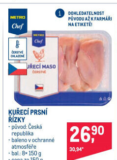 Kuřecí prsní řízky Metro Chef