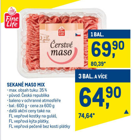 Mleté maso mix Fine Life