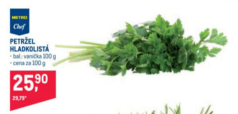 Nať petrželová hladkolistá čerstvá Metro Chef