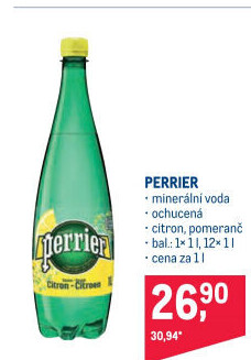 Ochucená minerální voda Perrier