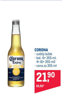 Pivo světlý ležák Corona Extra