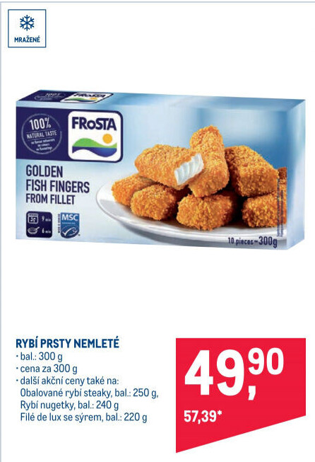 Rybí prsty nemleté mražené Frosta