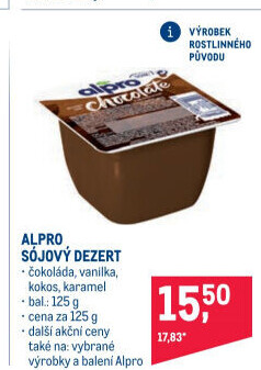 Sójový dezert Alpro Soya
