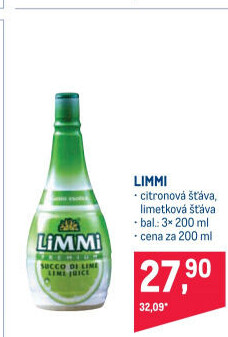 Šťáva citronová Limmi