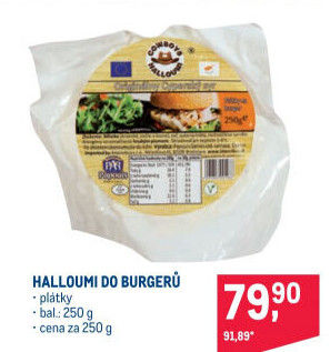 Sýr Halloumi burger Papouis