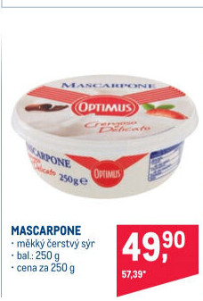 Sýr Mascarpone Optimus