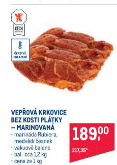 Vepřová krkovice marinovaná