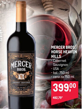 Víno Cabernet Sauvignon Horse Heaven Hills Mercer Bros.