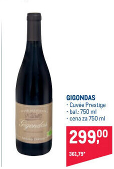 Víno Cuvée Prestige Gigondas