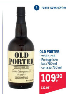 Víno Old Porter