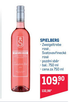 Víno Zweigeltrebe Rosé Spielberg - pozdní sběr