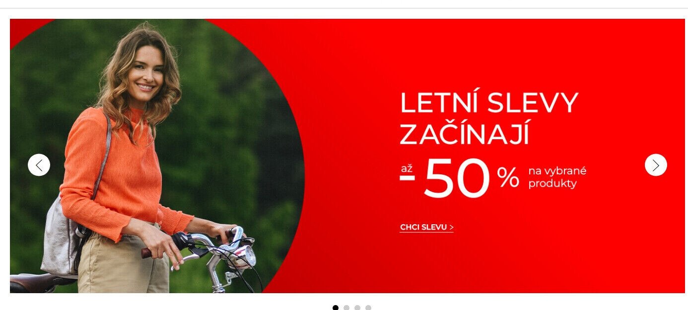 Letní slevy až 50 % na vybrané produkty