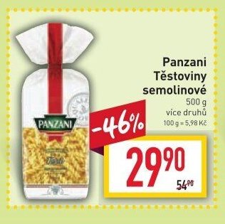 Panzani Těstoviny semolinové