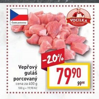 Vepřový guláš porcovaný