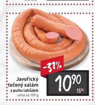Javořický točený salám
