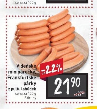 Vídeňské minipárečky, Frankfurtské párky
