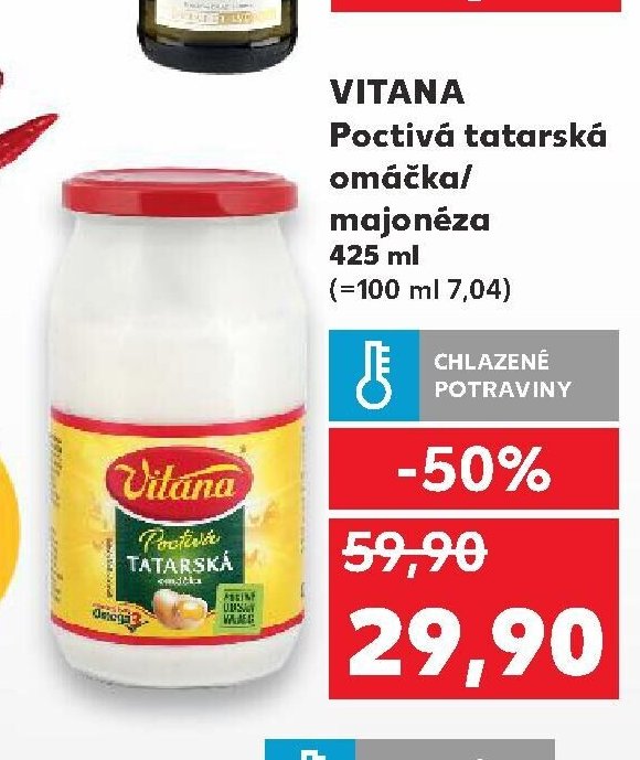 Vitana poctivá tatarská omáčka/majonéza