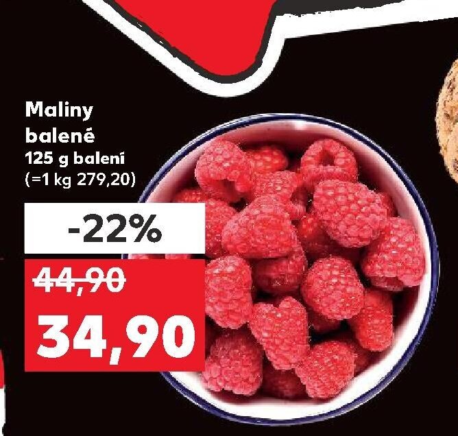 Maliny balené