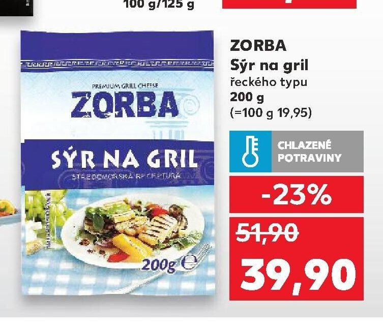 Zorba Sýr na gril řeckého typu 200 g