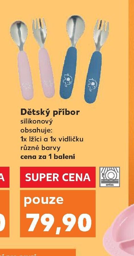 Dětský příbor silikonový