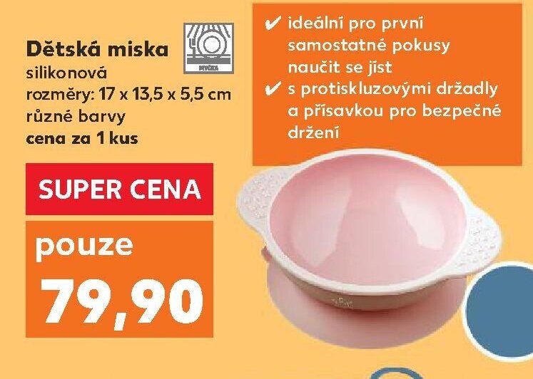 Dětská miska silikonová