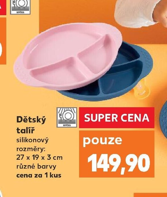 Dětský talíř silikonový