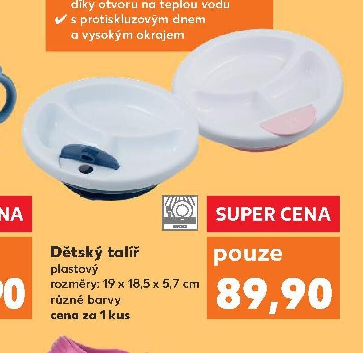 Dětský talíř plastový